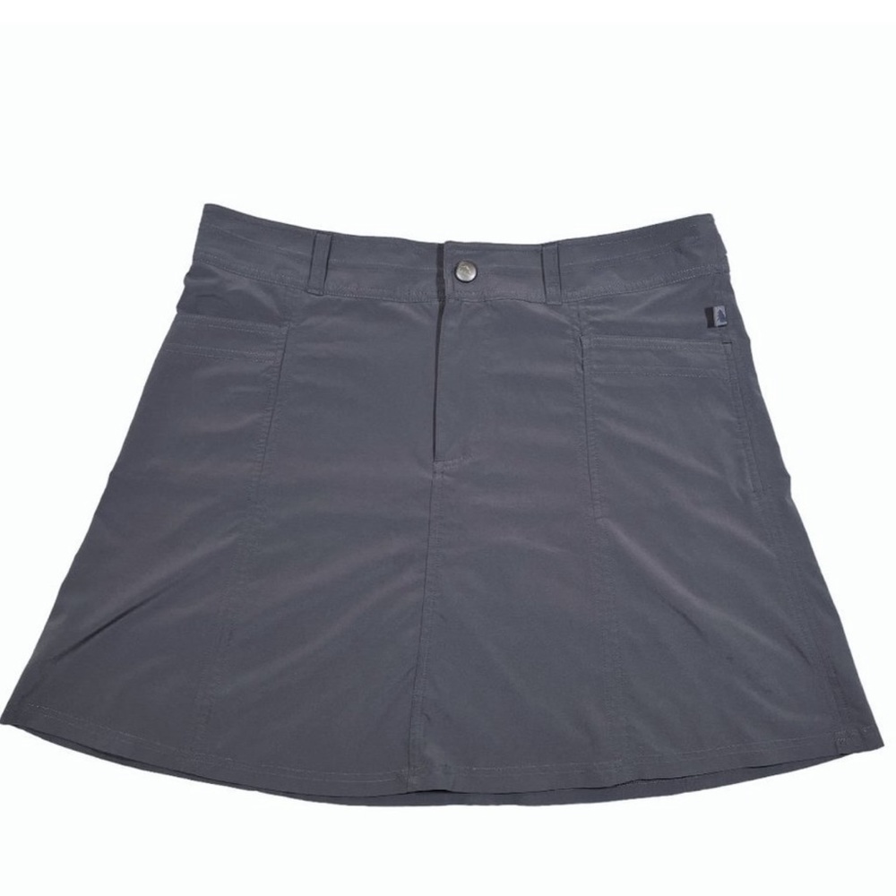 L.L. Bean Comfort Trail Skort Skirt Charcoal Gray Size 6 athletic Sport Outdoor